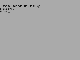 Screen from Z80 Toolkit