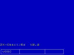 Screen from ZX-Cesil