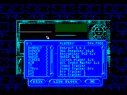 Screen from ZX Amp