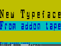 Screen from ZX Big-Shot Typeface Machine Codes
