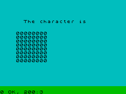 Screen from ZX Characters