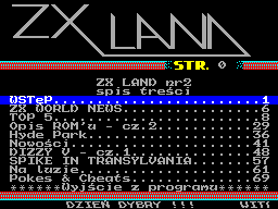 Screen from ZX Land issue 2