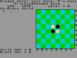 Screen from ZX Reversi