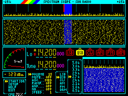 Screen from ZXSDR - Radio