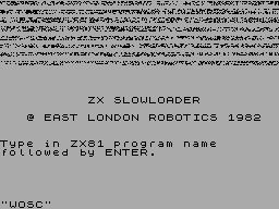 Screen from ZX Slowloader