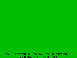 Screen from ZX Spectrum Scan Converter