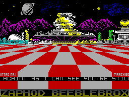 Screen from Zaphod Beeblebrox Intro 1