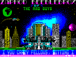 Screen from Zaphod Beeblebrox Intro 2