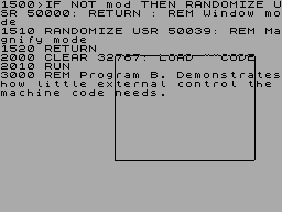 Screen from Zoom