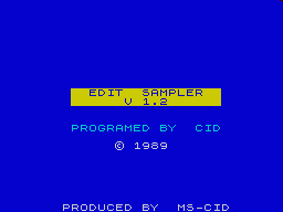 Screen from Edit Sampler