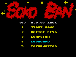 Screen from Sokoban