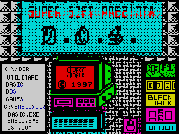 Screen from SuperSoft DOS